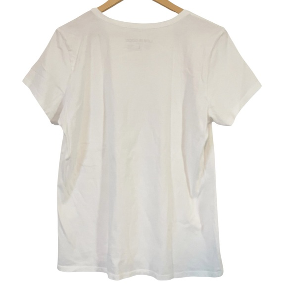 Life Is Good Women's White 'Love Unites Us' Crusher Tee Size Large - Picture 2 of 3